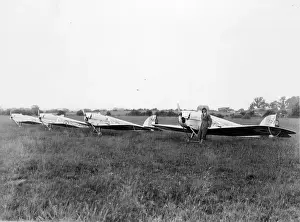 Humming Prints: A line-up of four de Havilland DH53 Humming Birds