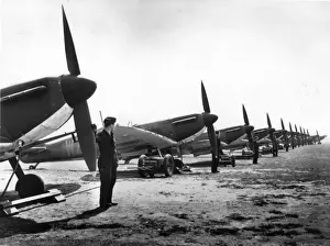 Supermarine Prints: A line-up of Supermarine Spitfire Is