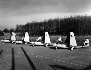 100s Prints: A line-up of West German Navy Hawker Sea Hawk 100s