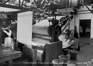 Bleaching Prints: Linen Bleaching, Damping and Blueing