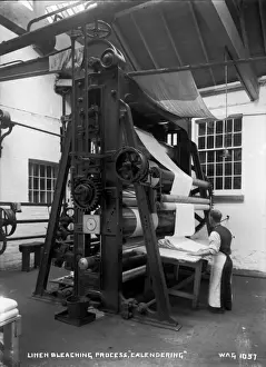 Linen Bleaching Process, Calendering