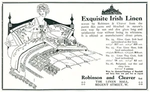 Pillow Prints: The Linen Hall Advertisement