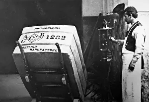 Bale Prints: Linen manufacture, Bale of linen for export