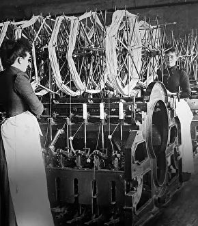 Winding Collection: Linen manufacture, Cop winding machine