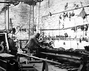 Flax Prints: Linen manufacture, Engineering workshop