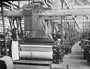Jacquard Collection: Linen manufacture, Jacquard loom
