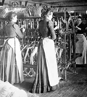 Winding Collection: Linen manufacture, Pirn winding machine