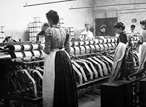 Winding Collection: Linen manufacture, Warp winding machine