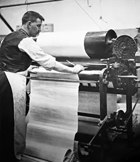 Linen manufacture, Web measuring machine