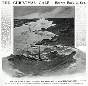 Beaten Prints: Liner Narrung in a gale by G. H. Davis