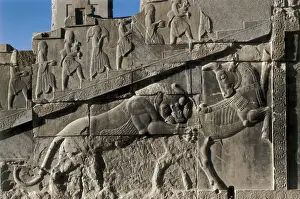 Persepolis Prints: Lion-Bull Combat. Panel Of