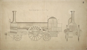 Passenger engine, side elevation