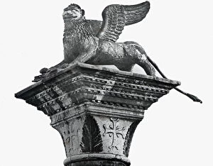 Images Dated 7th May 2021: The Lion of St Mark s, Venice, Italy