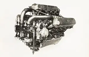 Lion XIA engine, with three rear fitted carburettors