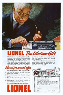 Grandfather Gallery: LIONEL TRAINS ADVERT