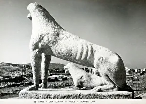 Naxos Prints: The Lions of Delos, Greece
