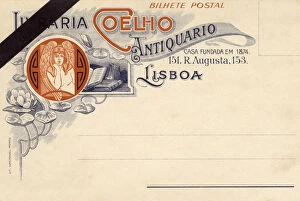 Lisbon, Portugal - Antiquarian Bookseller Postcard