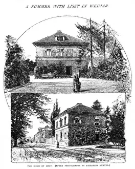 Liszt Prints: Liszts home at Weimar