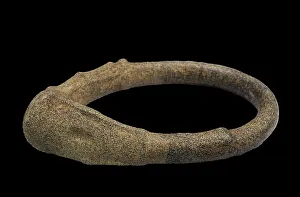 Pre Columbian Prints: Lithic ring. Taino culture (1000-1500 AD). Stone. Caribbean