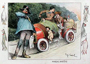 Lithograph, Marche Arriere (Reverse Gear)