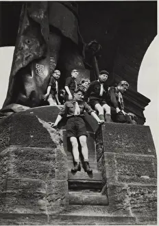 Lithuania Prints: Lithuanian boy scouts in Germany