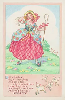 Rhyme Prints: LIttle Bo-Peep rhyme and picture