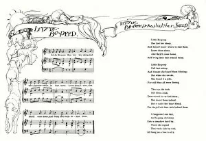 Images Dated 15th October 2018: Little Bo Peep sheet music and lyrics