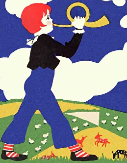 Childs Prints: Little Boy Blue