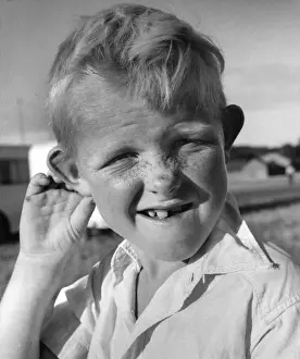 Uneven Prints: Little boy with freckles, Balham, SW London