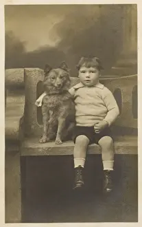 Little Boy and Pet Dog