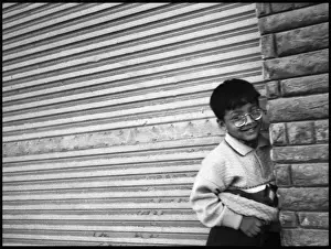 Little Egyptian boy in the street Alexandria, Egypt
