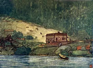 A little farm on the riverside at Gjora