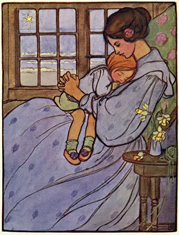 Nostalgia Collection: A little girl asleep on her mothers lap