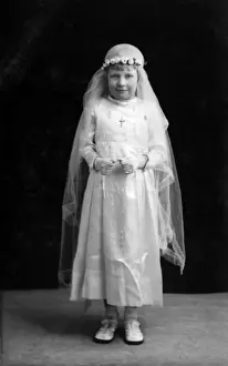 Fringe Prints: Little girl in confirmation dress