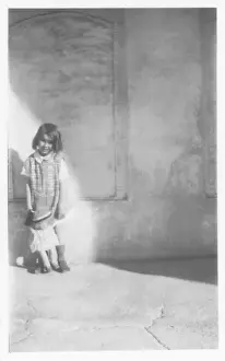 Little girl with doll, Middle East
