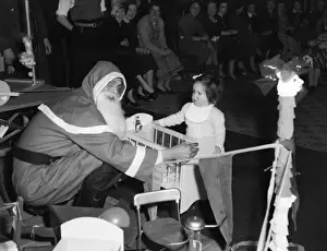 Bereavement Prints: Little girl at a New Year party, Soho Fire Station, London