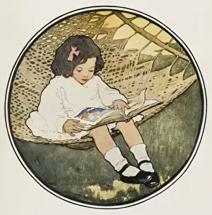 A Little Girl Reading