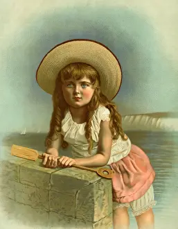 Little girl at the seaside
