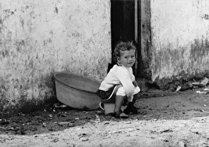 Knickers Prints: Little girl sitting on a potty