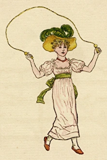 Images Dated 28th November 2011: Little girl with a skipping rope