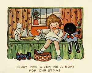 Festivities Prints: Little girl with her toys