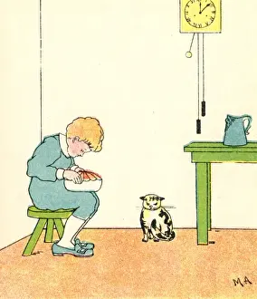 Pies Prints: Little Jack Horner sitting in the corner
