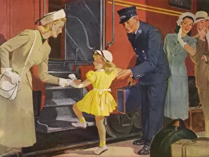 Proper Gallery: Little Lady Hops Aboard Date: 1948