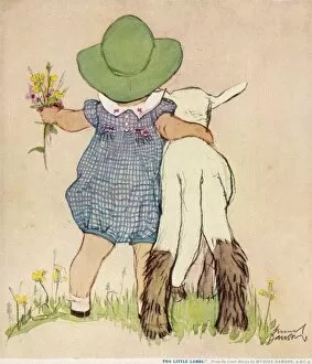 Child Hood Gallery: Two Little Lambs by Muriel Dawson