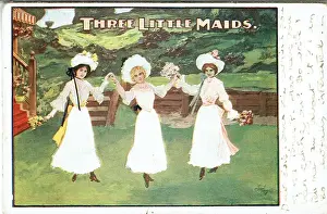 Maidens Prints: Three Little Maids by Paul Rubens