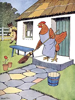 Hens Prints: The Little Red Hen