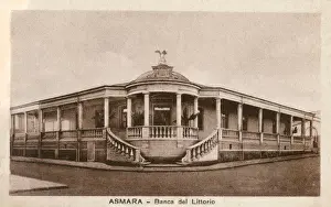 Eritrea Prints: Littoria Bank in Asmara, Eritrea