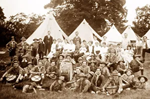 Liverpool boy scouts in camp