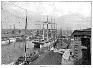 Harbours Prints: Liverpool Docks / 1902