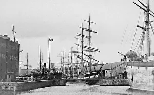 Dukes Prints: Liverpool Dukes Dock Victorian period